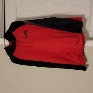 XL Red and Black Under Armour hoodie